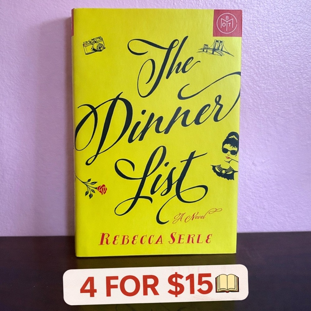 The Dinner List Rebecca Serle Hardcover Novel Book